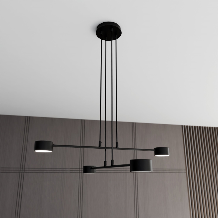 Lustra ar auklu MODUS 4xGX53/12W/230V melna