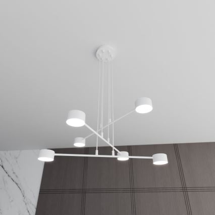 Lustra ar auklu MODUS 6xGX53/10W/230V balta
