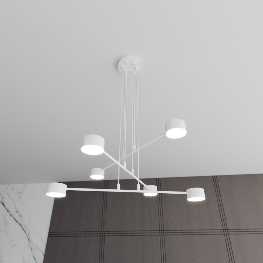 Lustra ar auklu MODUS 6xGX53/10W/230V balta
