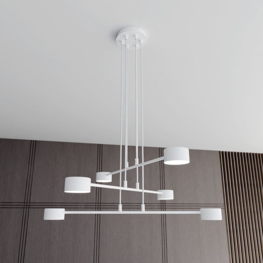 Lustra ar auklu MODUS 6xGX53/10W/230V balta