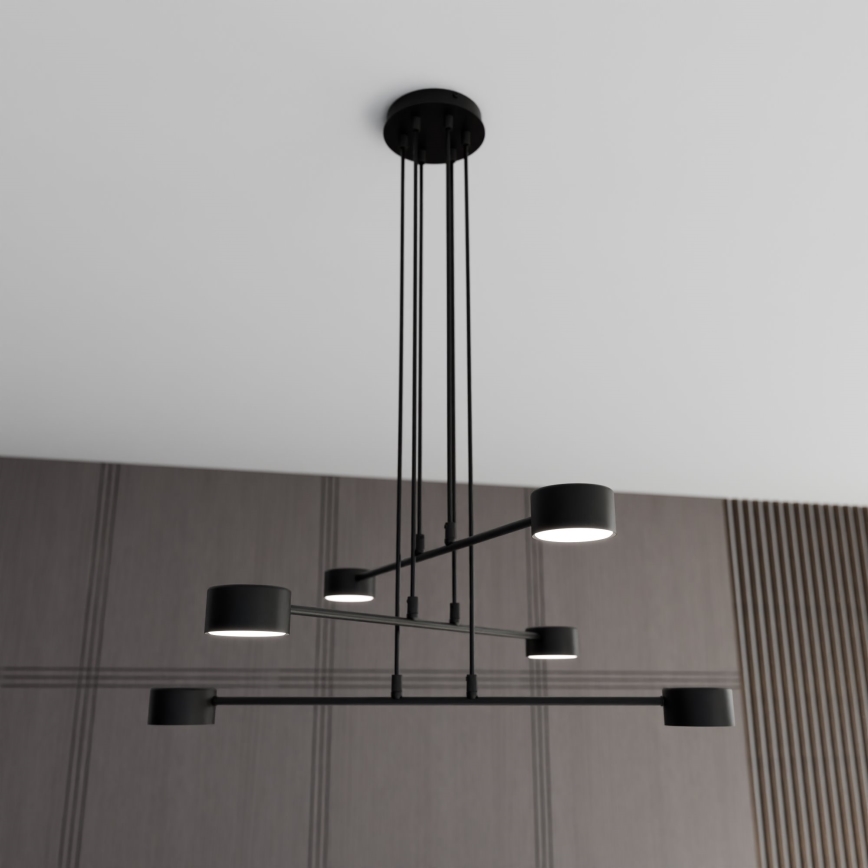 Lustra ar auklu MODUS 6xGX53/10W/230V melna
