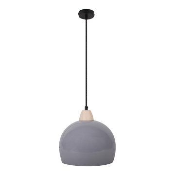 Lustra ar auklu MONROE 1xE27/60W/230V pelēka