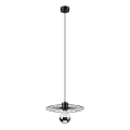 Lustra ar auklu MONTANA 1xE27/15W/230V d. 30 cm melna