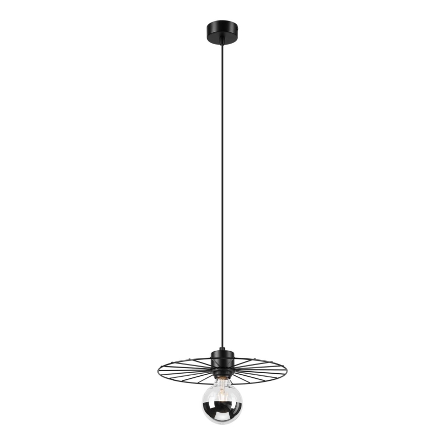 Lustra ar auklu MONTANA 1xE27/15W/230V d. 30 cm melna