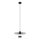 Lustra ar auklu MONTANA 1xE27/15W/230V d. 30 cm melna