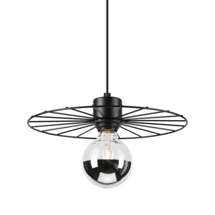 Lustra ar auklu MONTANA 1xE27/15W/230V d. 30 cm melna