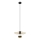 Lustra ar auklu MONTANA 1xE27/15W/230V d. 30 cm zelta/melna