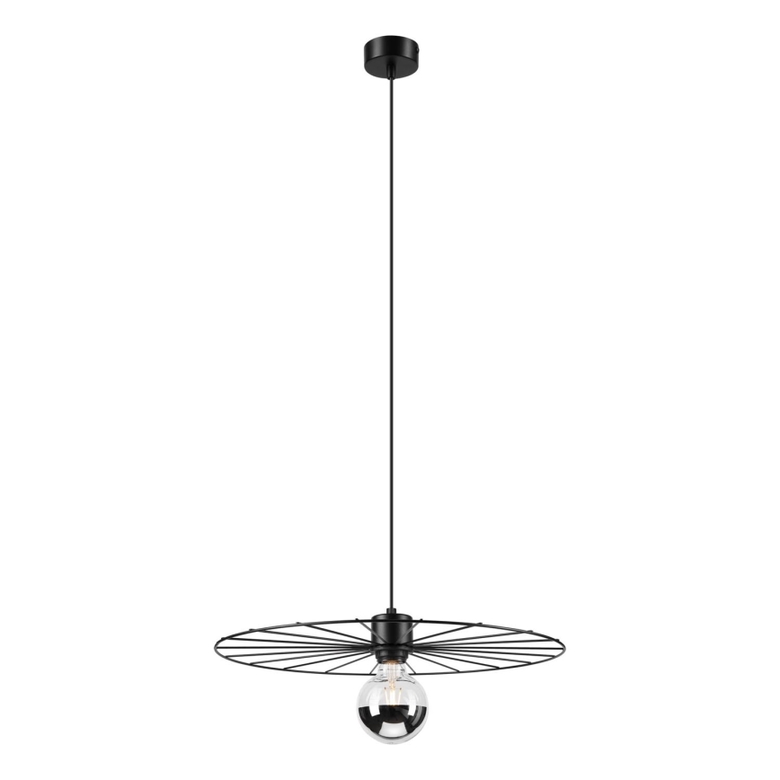 Lustra ar auklu MONTANA 1xE27/15W/230V d. 45 cm melna