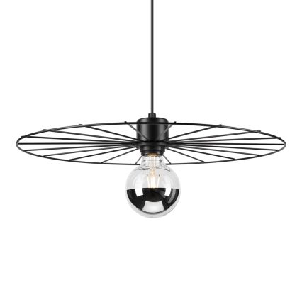 Lustra ar auklu MONTANA 1xE27/15W/230V d. 45 cm melna