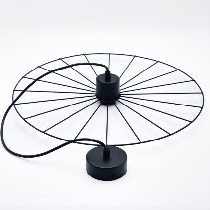 Lustra ar auklu MONTANA 1xE27/15W/230V d. 45 cm melna