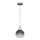 Lustra ar auklu MONTE 1xE27/60W/230V d. 15 cm matēts hroms