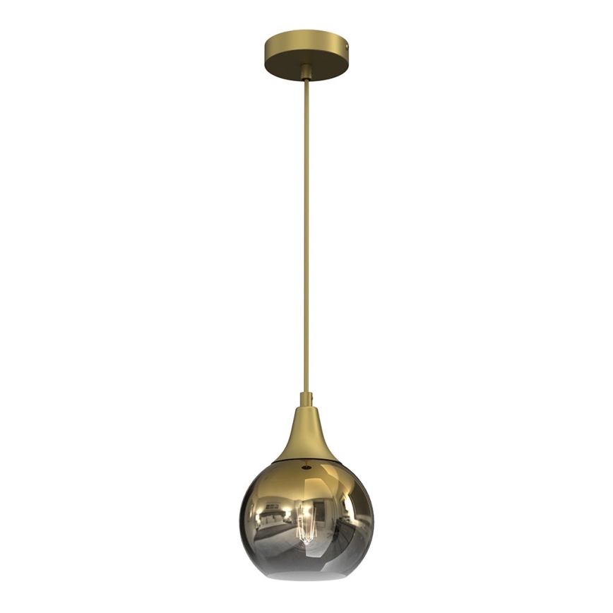 Lustra ar auklu MONTE 1xE27/60W/230V d. 15 cm zelta