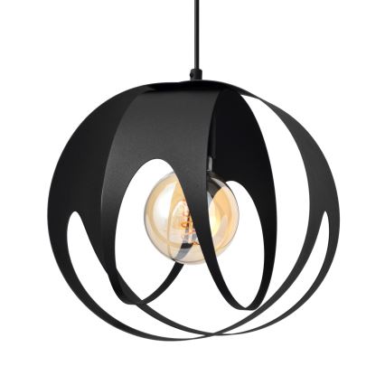 Lustra ar auklu MOONLIGHT 1xE27/15W/230V melna
