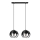 Lustra ar auklu MOONLIGHT 2xE27/15W/230V melna