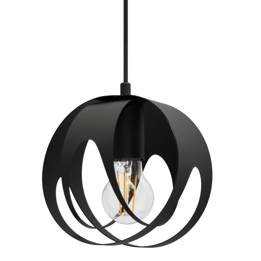 Lustra ar auklu MOONLIGHT 2xE27/15W/230V melna