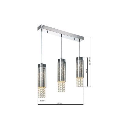 Lustra ar auklu MOONLIGHT 3xE14/40W/230V