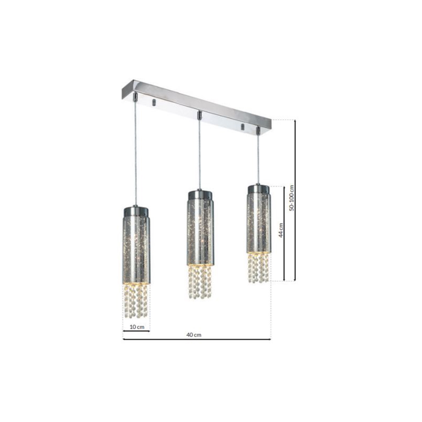 Lustra ar auklu MOONLIGHT 3xE14/40W/230V