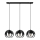 Lustra ar auklu MOONLIGHT 3xE27/15W/230V melna