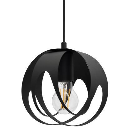Lustra ar auklu MOONLIGHT 3xE27/15W/230V melna
