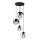 Lustra ar auklu MOONLIGHT 4xE27/15W/230V melna