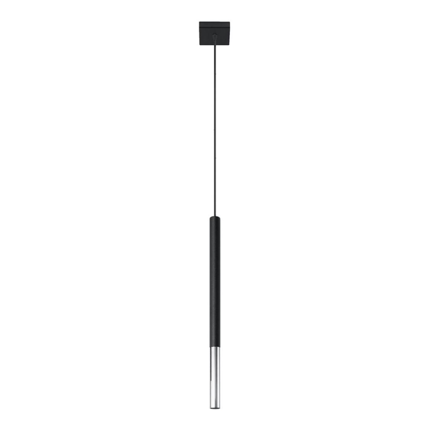 Lustra ar auklu MOSAIC 1xG9/12W/230V melna/spīdīgi hromēts