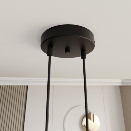 Lustra ar auklu MOTIF 2xE14/10W/230V zelta