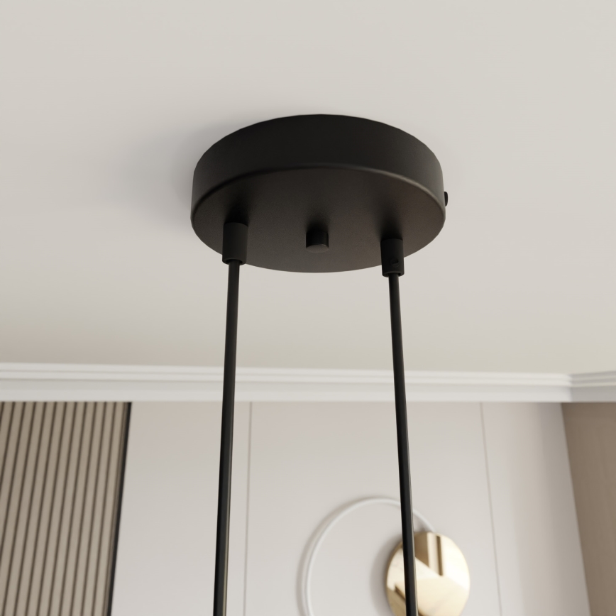 Lustra ar auklu MOTIF 2xE14/10W/230V zelta