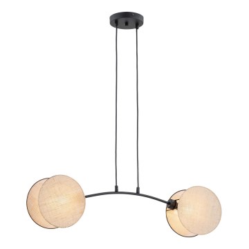 Lustra ar auklu MOTIF 2xE27/15W/230V bēša