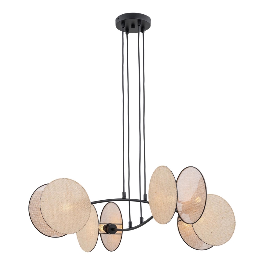 Lustra ar auklu MOTIF 4xE27/15W/230V bēša