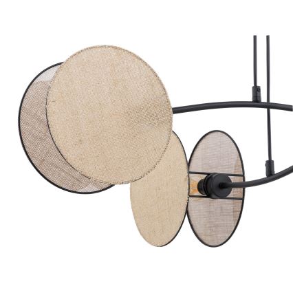 Lustra ar auklu MOTIF 4xE27/15W/230V bēša