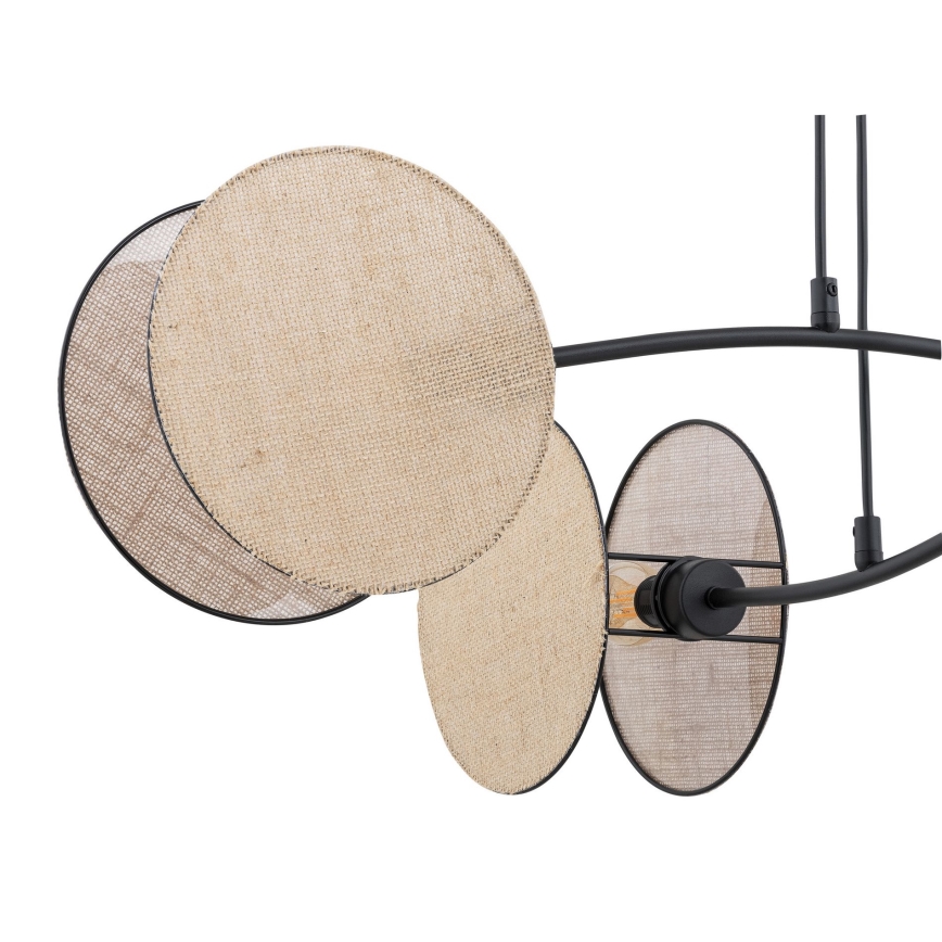 Lustra ar auklu MOTIF 4xE27/15W/230V bēša