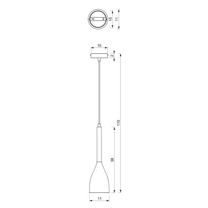 Lustra ar auklu MUZA 1xE27/60W/230V