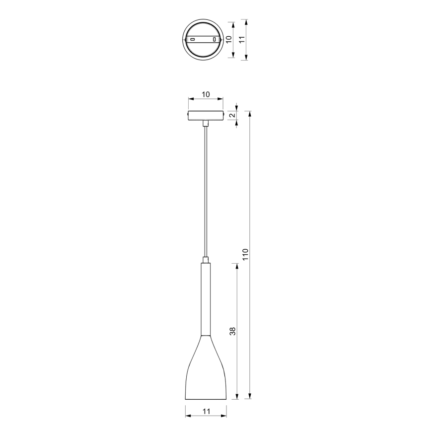 Lustra ar auklu MUZA 1xE27/60W/230V