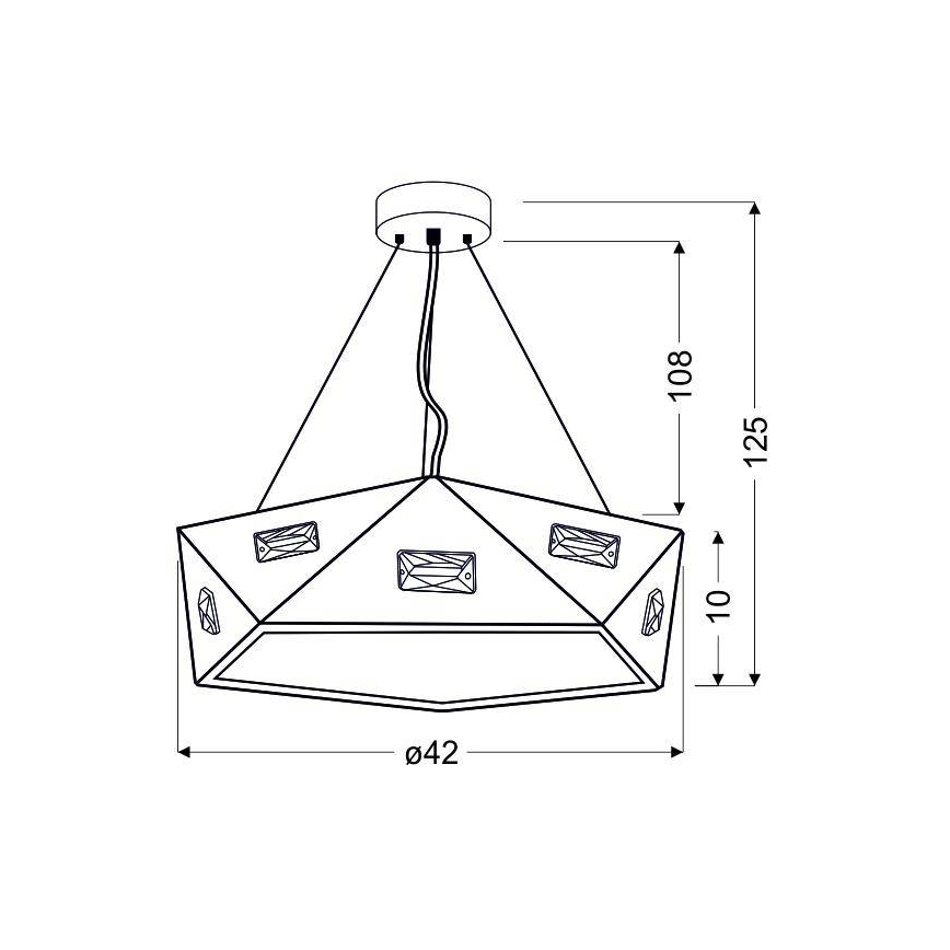 Lustra ar auklu NEMEZIS 3xG9/40W/230V
