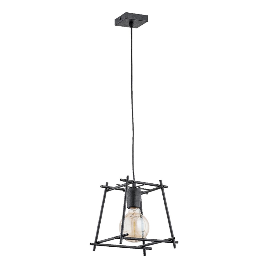 Lustra ar auklu NETI 1xE27/15W/230V melna