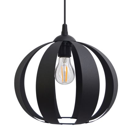 Lustra ar auklu NEWTON 1xE27/15W/230V melna