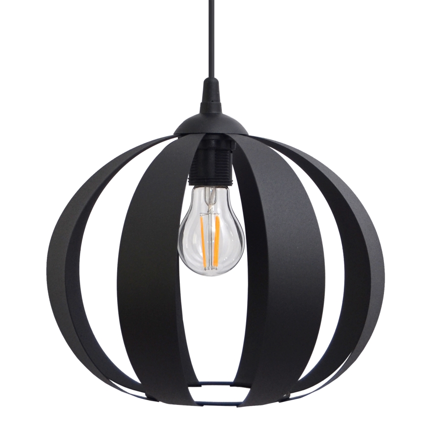 Lustra ar auklu NEWTON 1xE27/15W/230V melna