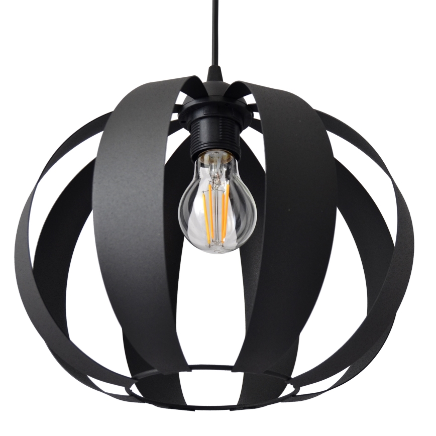 Lustra ar auklu NEWTON 1xE27/15W/230V melna