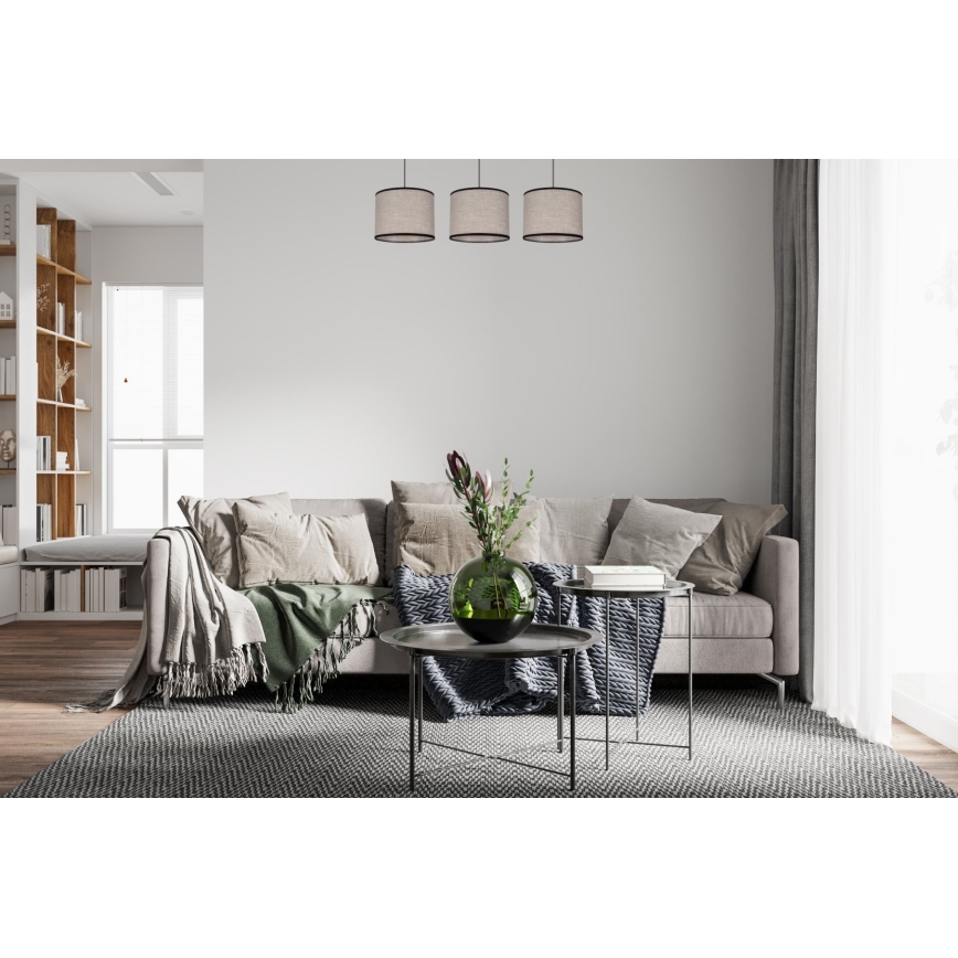 Lustra ar auklu NEXO 3xE27/60W/230V