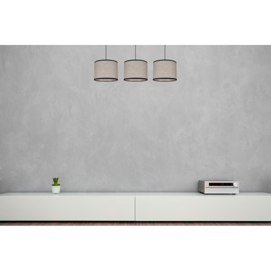 Lustra ar auklu NEXO 3xE27/60W/230V