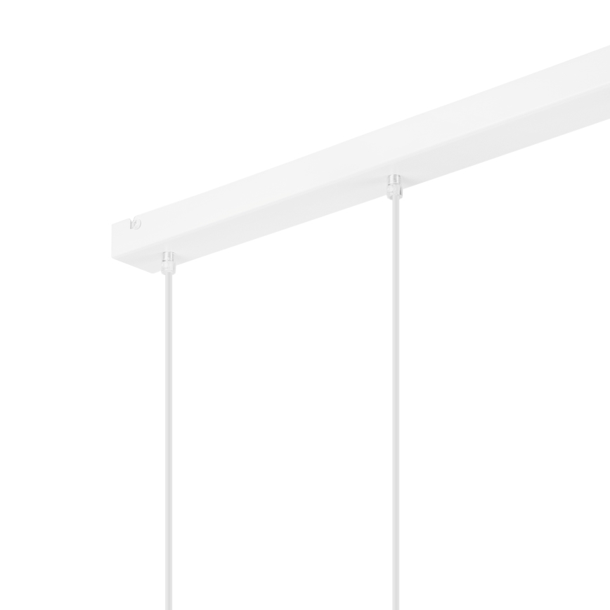 Lustra ar auklu NICO 3xE27/60W/230V balta/dižskābardis