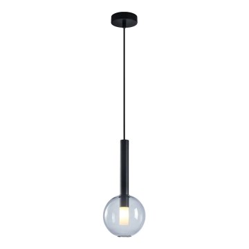 Lustra ar auklu NIKO 1xG9/9W/230V d. 15 cm melna