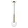 Lustra ar auklu NIKO 1xG9/9W/230V d. 15 cm zelta
