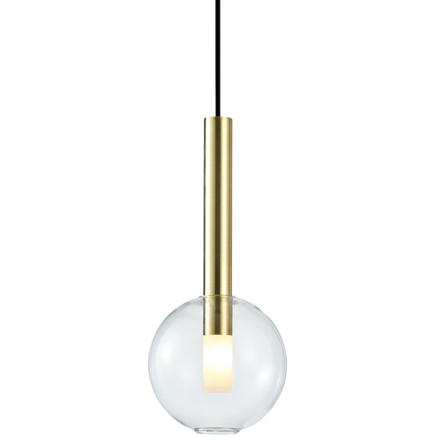 Lustra ar auklu NIKO 1xG9/9W/230V d. 15 cm zelta