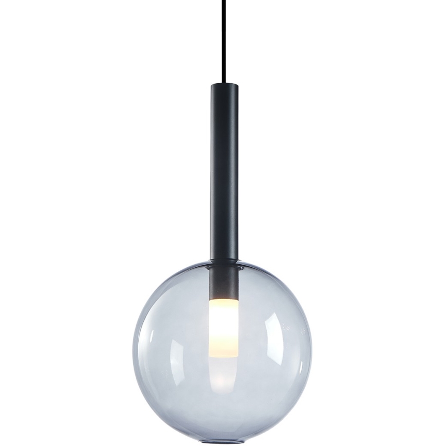 Lustra ar auklu NIKO 1xG9/9W/230V d. 20 cm melna