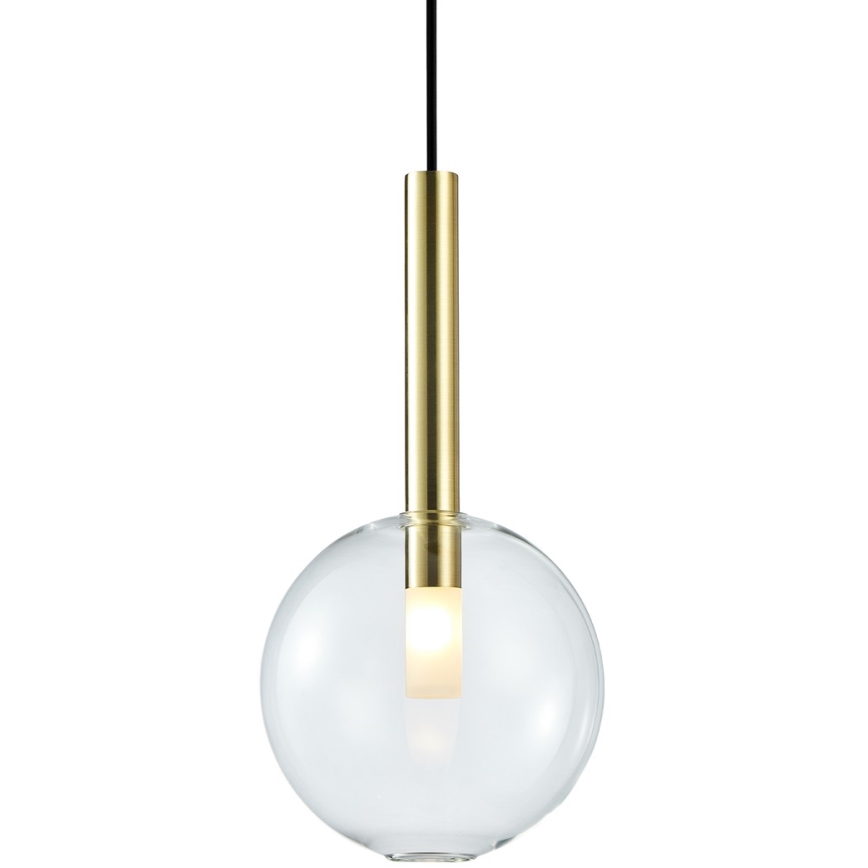 Lustra ar auklu NIKO 1xG9/9W/230V d. 20 cm zelta
