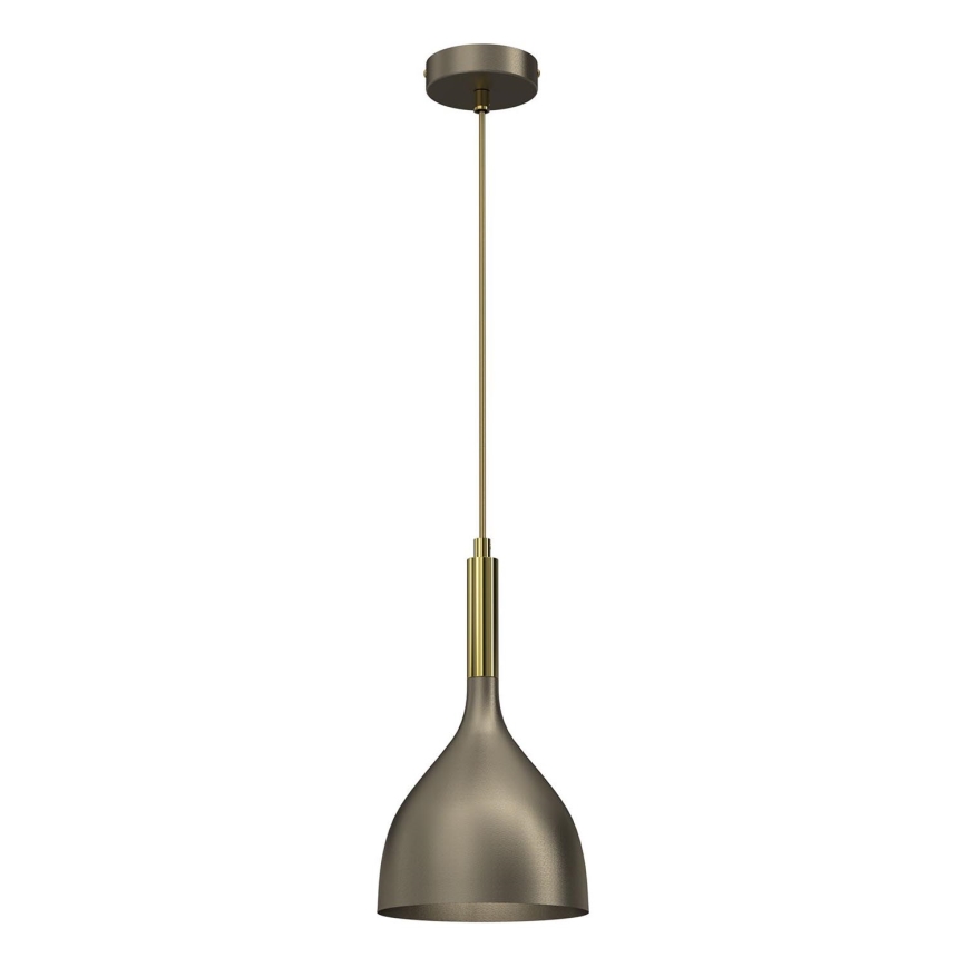 Lustra ar auklu NOAK 1xE27/15W/230V misiņš/zelta