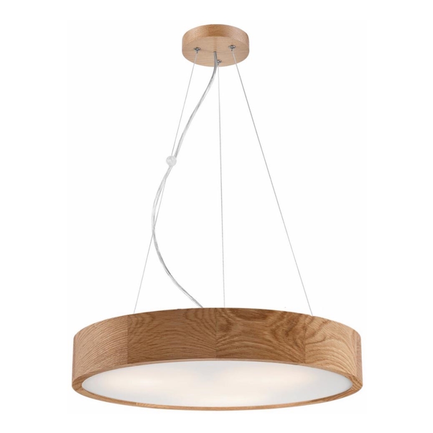 Lustra ar auklu OAK 3xE27/60W/230V ozols ø 47,5 cm
