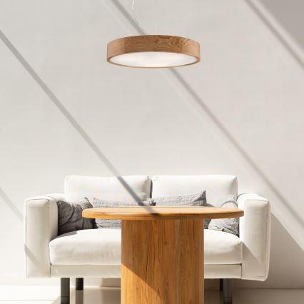 Lustra ar auklu OAK 3xE27/60W/230V ozols ø 47,5 cm