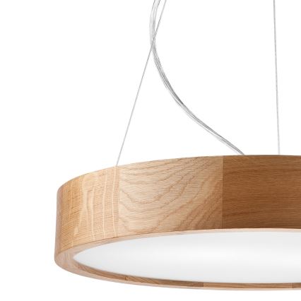 Lustra ar auklu OAK 3xE27/60W/230V ozols ø 47,5 cm
